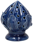 Lampada Pumo colore blu H.13 cm., in porcellana, LINEA PUMI. Tognana