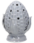 Lampada Pumo colore grigio H.16 cm., in porcellana, LINEA PUMI. Tognana