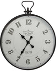 Orologio Rotondo, in Metallo, colore grigio/nero. Tognana