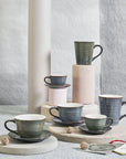Mug, ceramica avio, H. 12cm. Tognana