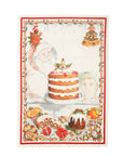 Canovaccio natalizio Noel Gourmand cake 50x70 cm., lino. Tessitura Toscana Telerie