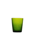 Bicchiere acqua "Memento" in vetro, colore oliva, set 6 pz. Serafino Zani