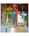 Decoro Origami trottola da appendere, colore giallo, misura H.100 x D.88 cm. EDG