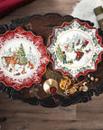 Piatto da pasticcini fondo giro in slitta Villeroy & Boch linea Toy's fantasy
