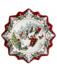 Piatto da pasticcini fondo giro in slitta Villeroy & Boch linea Toy's fantasy