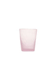 Bicchiere acqua "Memento" in vetro, colore rosa, set 6 pz. Serafino Zani