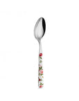 Cucchiaio Linea ROSES acciaio inossidabile, con manico rose rosa e gialle. Neva Posate
