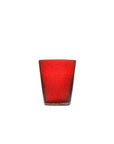 Bicchiere acqua "Memento" in vetro, colore rosso, set 6 pz. Serafino Zani