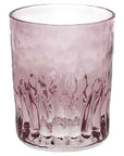 Bicchiere Serena, in vetro, colore ametista rosa, set 6pz. Tognana