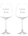 Set 2 calici vino "Un goccio di vino" Simple Day