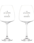 Set 2 calici vino Un'ottima annata Simple Day