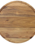 Piatto rotondo a servire rotondo in legno, misura diametro 33 cm. Tognana porcellane