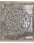 Piatto Decorativo Quadro grande "Aurelio", grigio. Tognana