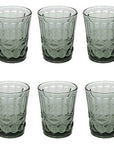 Bicchiere Solange, in vetro, colore grigio, set 6pz. Tognana