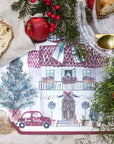 Tovaglietta natalizia, in vinile, Linea Natale Italiano. Blanc Mariclò