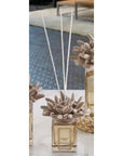 Profumatore 100 ml. con tappo anemone, colore tortora, in porcellana Capodimonte. Melaverde