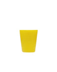 Bicchiere acqua "Memento" in vetro, colore giallo, set 6 pz. Serafino Zani