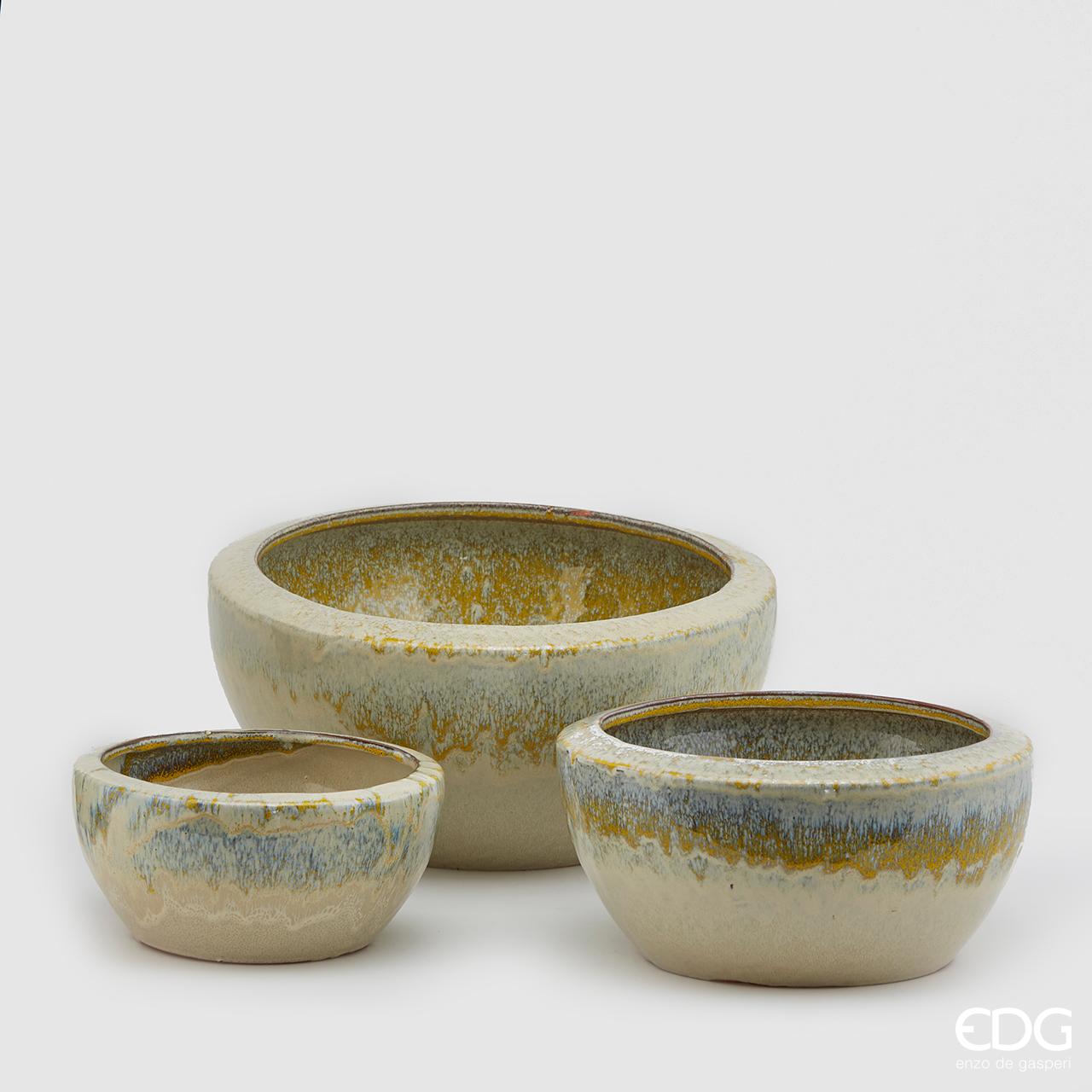 Vaso/ciotola Glaze, misura media H.15x D.33 cm. EDG