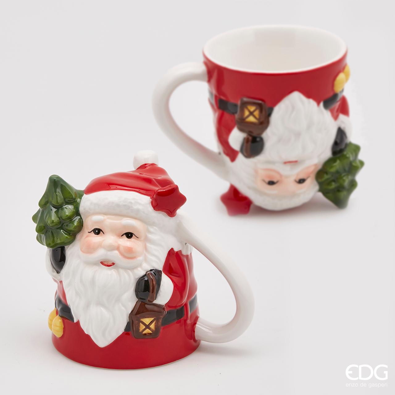 Tazza/mug rovescio Babbo Natale con lanterna. EDG