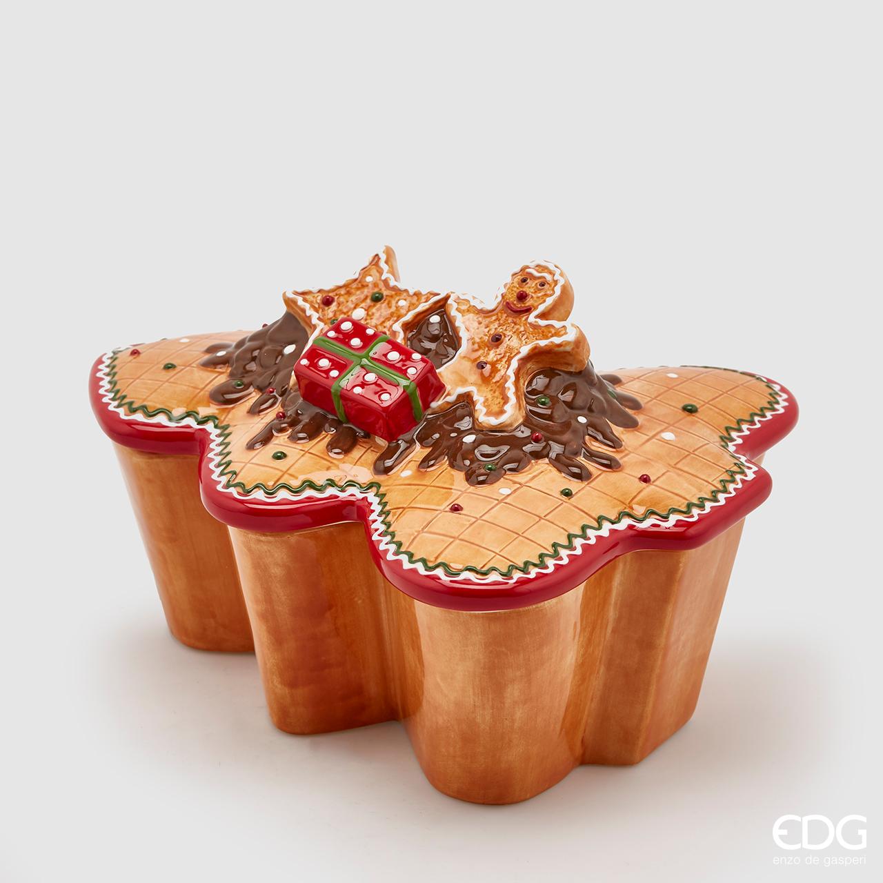 Contenitore/scatola pino e marzapane, misura grande, H.16x27x22cm. EDG