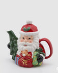 Teiera Babbo Natale con orso, misura H.20x20x14 cm. EDG