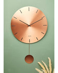 Orologio da Muro "IMPRESSIVE PENDULUM" colore rame. KARLSSON