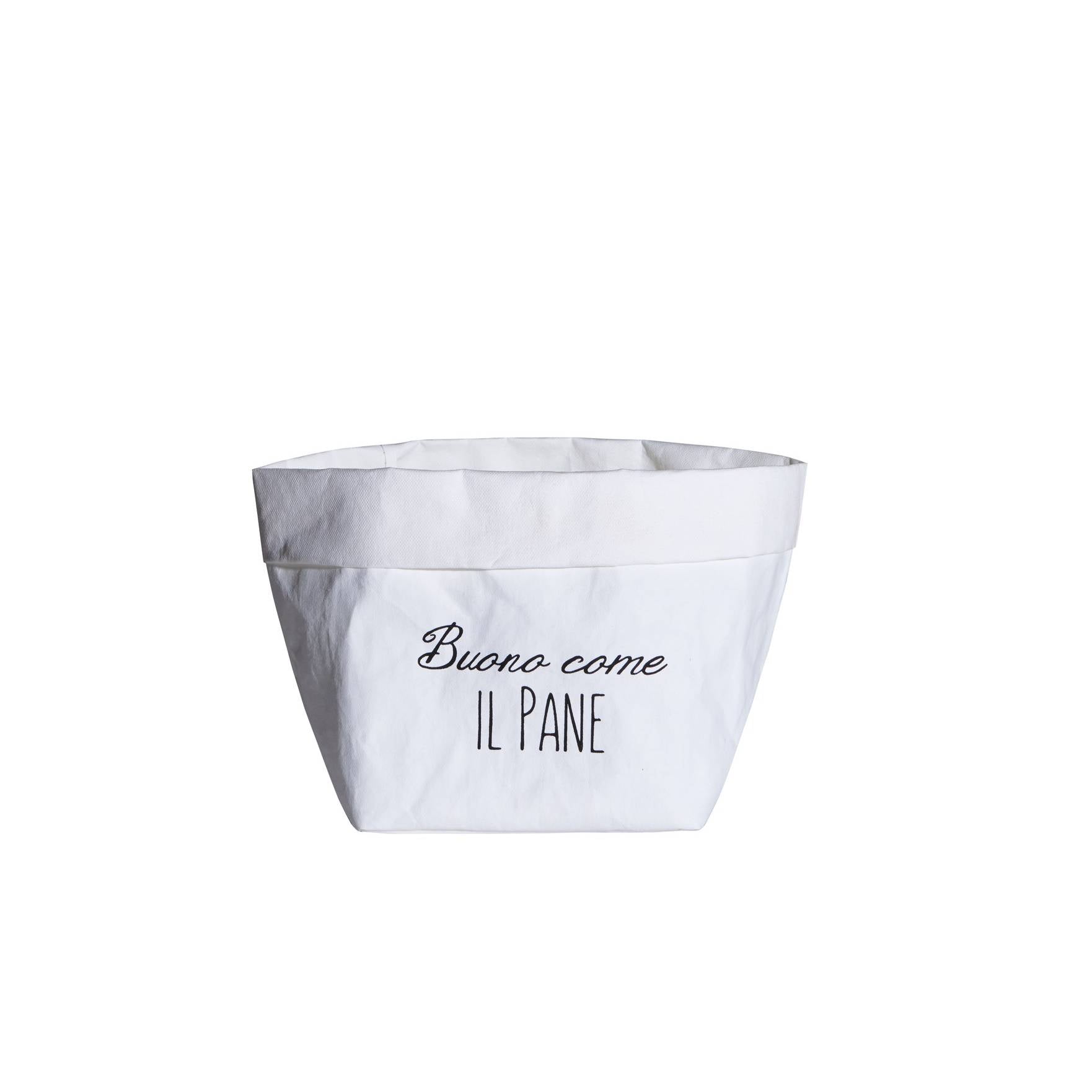 Contenitore in cellulosa decoro "Buono come il pane". Simple day