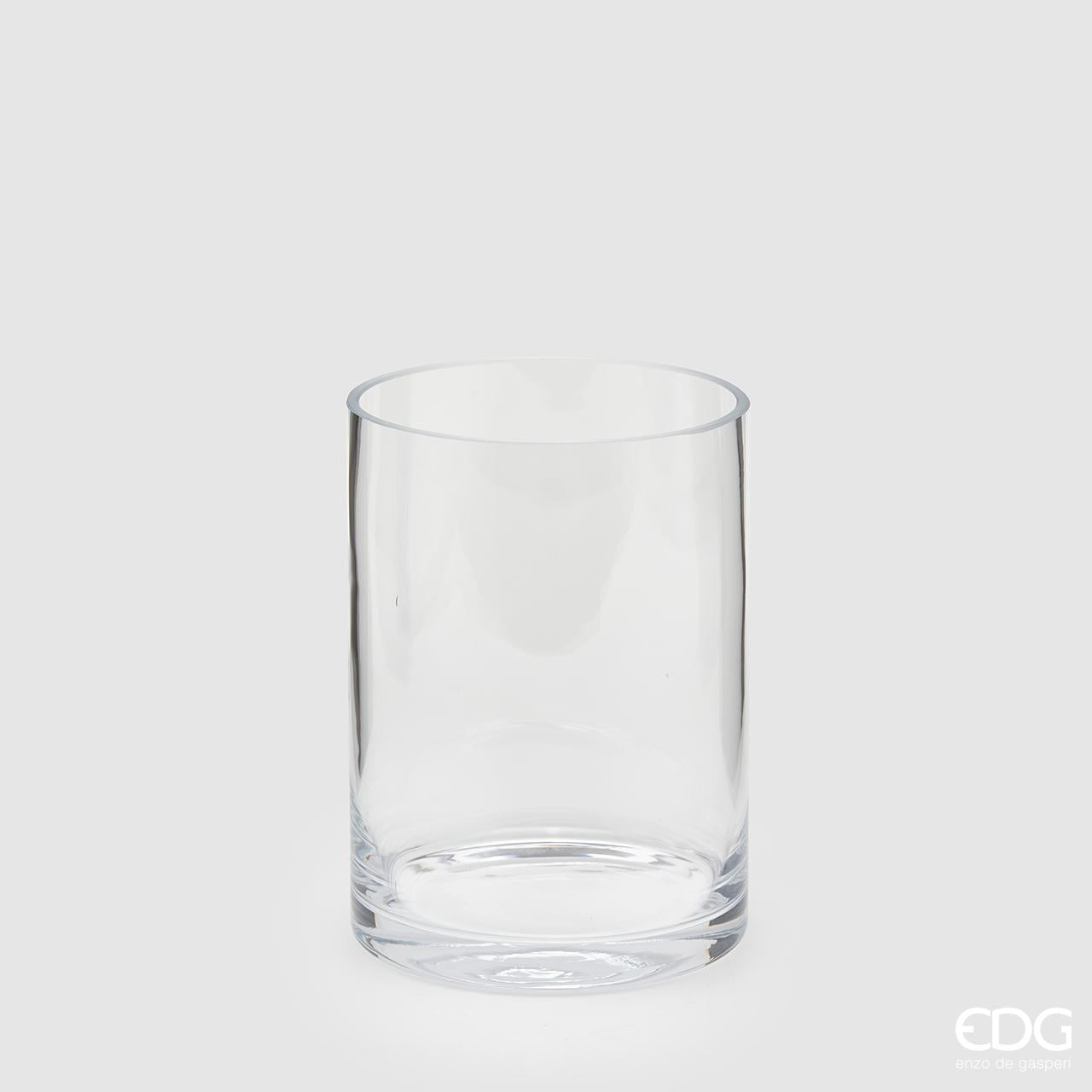 Vaso cilindro, in vetro trasparente H20. EDG