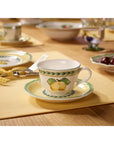 Set 6 Tazze tè con piattino FRENCH GARDEN. Villeroy &amp; Boch