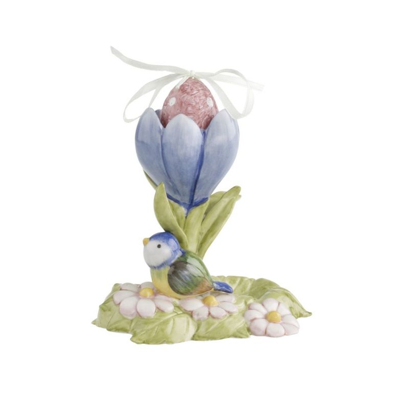 Fiore con uccellino Ornamento Linea Bunny Family. Villeroy &amp; Boch