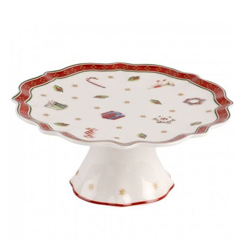 Piatto per dolci su piede Alzatina in porcellana Toy's Delight