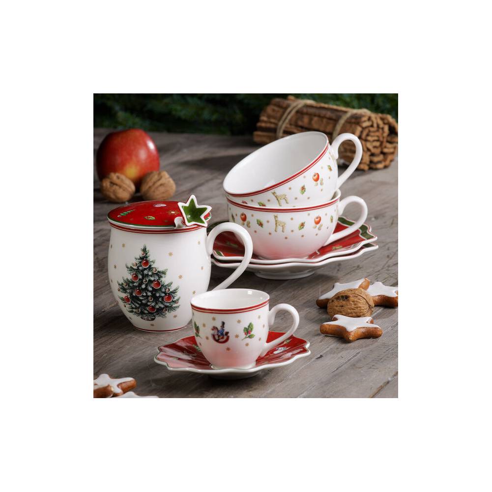 Set 6 Tazze da moka/espresso con piattino, Linea Toy's delight. Villeroy &amp;amp Boch