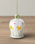 Campana Ornamento Narciso Linea New Flower Bells, verde/giallo. Villeroy &amp; Boch