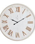 Orologio Parete legno, colore bianco e legno naturale. L'oca nera