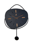 Orologio Parete con pendolo, colore nero. L'oca nera