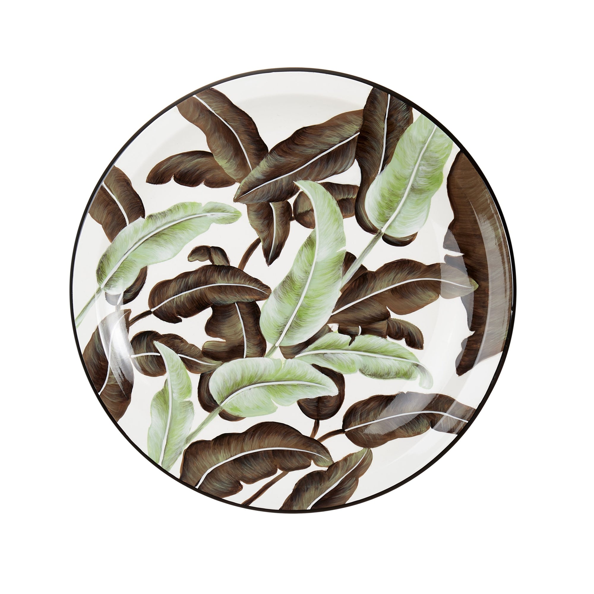 Centrotavola Rotondo con foglie, diam. 47 cm. L'oca nera