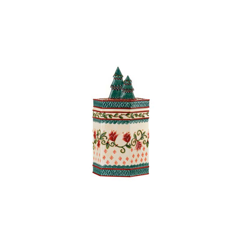 Scatola, in ceramica con rifiniture fatte a mano. L'oca nera