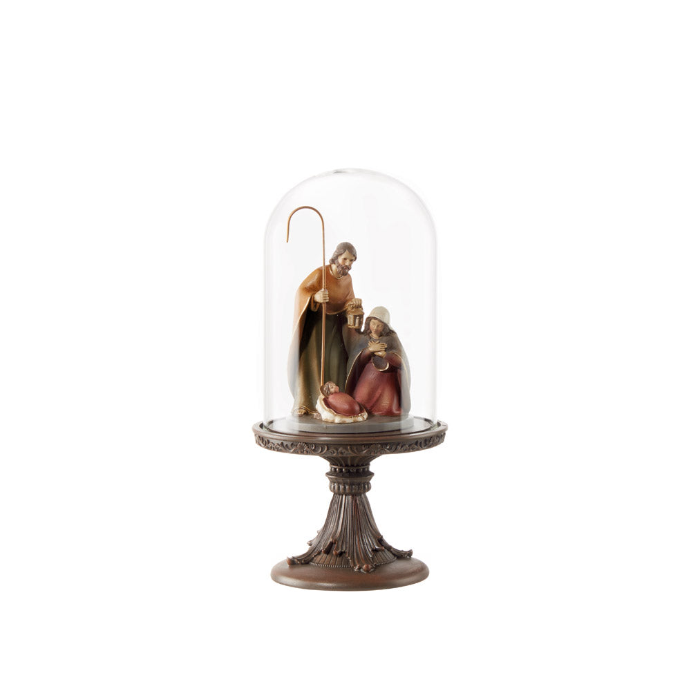 Natività in cloche, colore marrone. L'oca nera