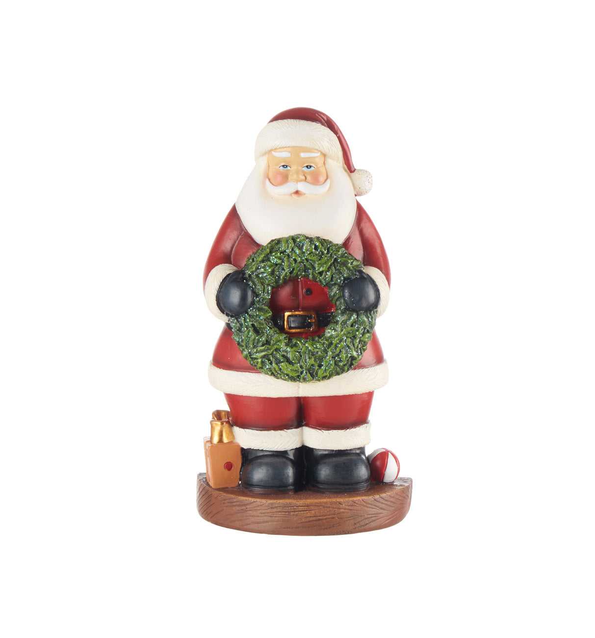 Babbo Natale con ghirlanda. L&#39;oca nera