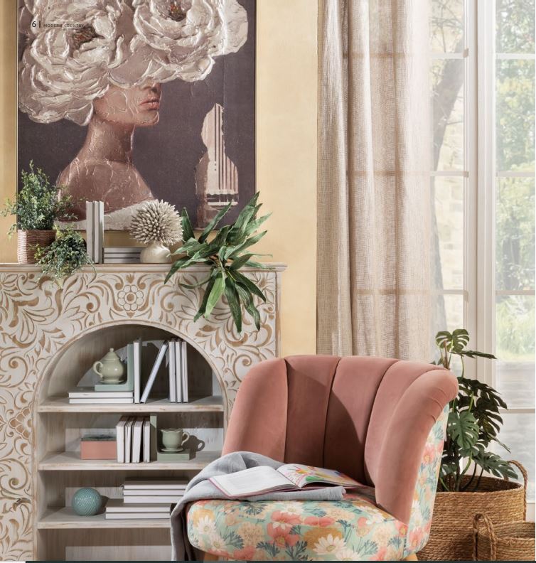 Quadro volto donna e fiori, con cornice, 80x100 cm. L&#39;oca nera