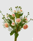 Mazzetto 7 Ranuncoli Chic, con foglie, colore rosa H. 43 cm. EDG