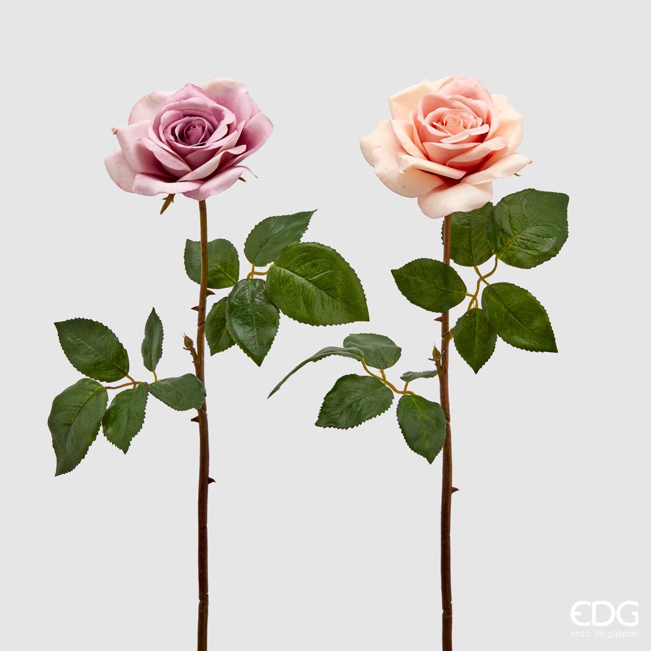 Rosa Royal ramo, colore rosa, colori assortiti, H. 55cm. EDG