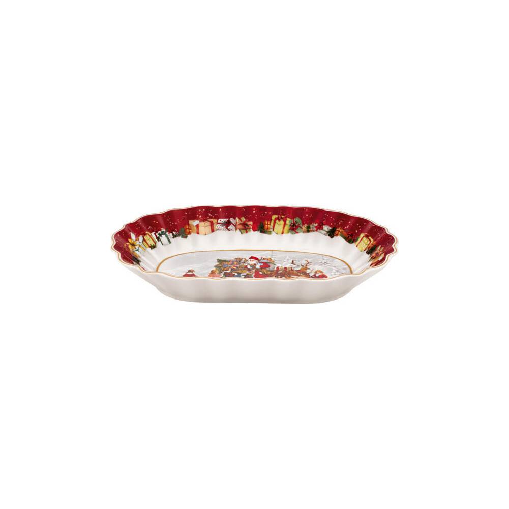 Ciotola ovale Babbo Natale con bambini Villeroy &amp;amp Boch linea Toy's fantasy