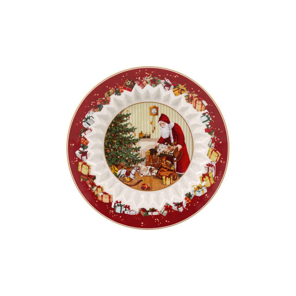 Ciotola grande Babbo Natale porta i regali. Villeroy &amp Boch linea Toy's fantasy