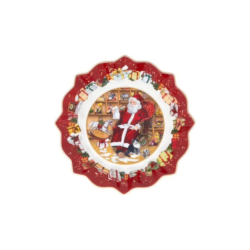 Ciotola grande Babbo Natale legge i desideri. Villeroy &amp;amp Boch linea Toy's fantasy