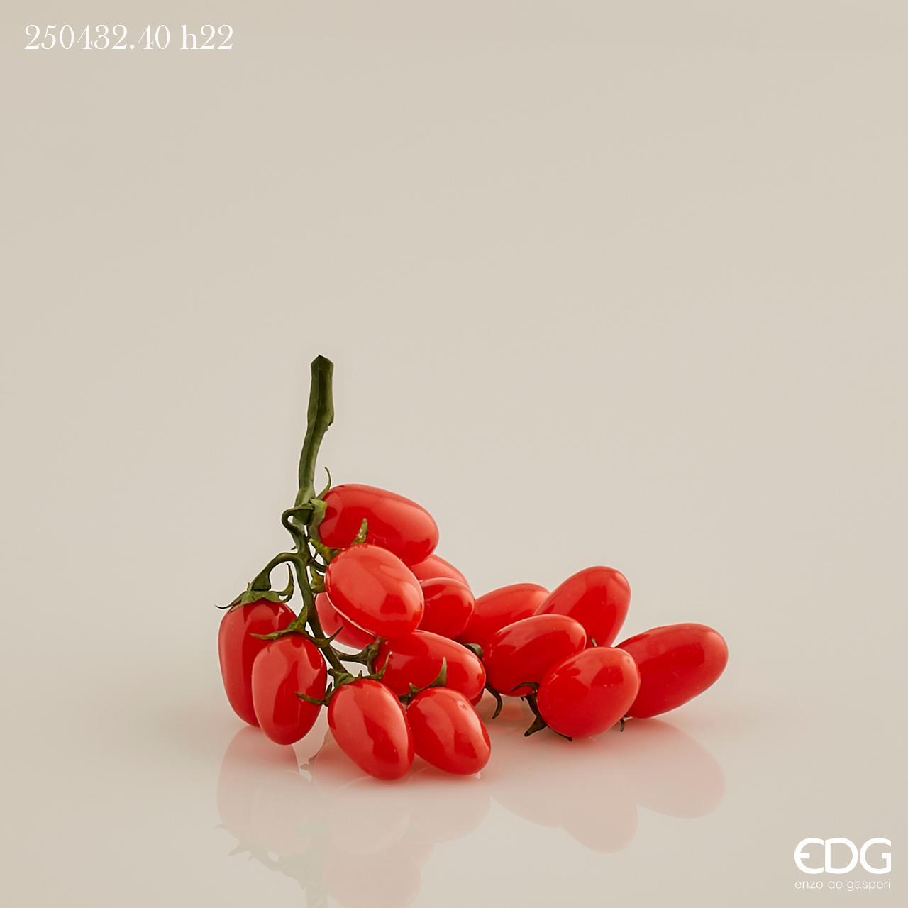 Grappolo pomodori ciliegini, H.22 cm. EDG