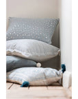 Cuscino Rettangolare Specchi Velluto Blu Chiaro. Jolipa