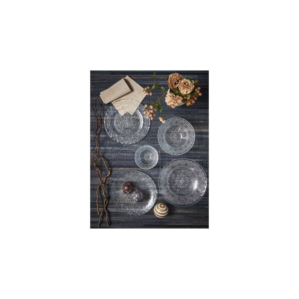 Sottopiatto Arabesk, in vetro trasparente, set 6pz. Tognana Porcellane