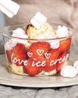 Set 2 coppette gelato decoro "Love ice cream". Simple day