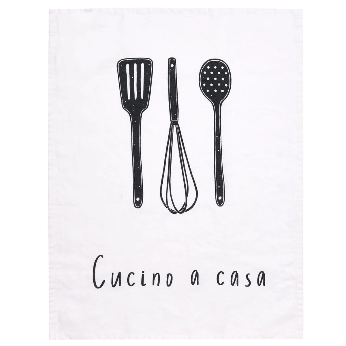 Canovaccio lino decoro "Cucino a casa" 50x68 cm. Simple day